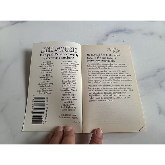 Men At Work Handsome Devil By Joan Hohl Paperback - Picture 2 of 10